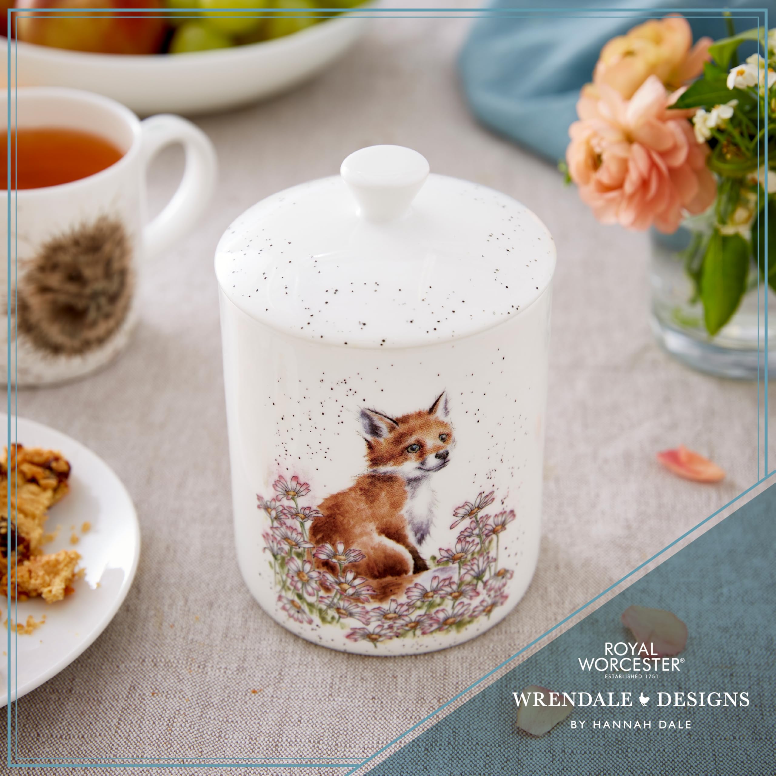 Royal Worcester x Wrendale Designs Medium Storage Jar with Lid